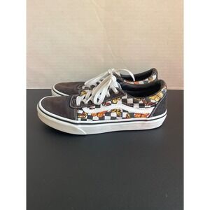 Vans Ward Low Top Sneakers Butterfly‎ Checkered Casual Shoes Kids Size
